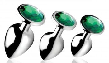booty sparks set of 3 plugs - green